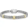 Three Station X Caviar Bracelet | 6mm