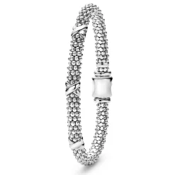 Three Station X Caviar Bracelet | 6mm