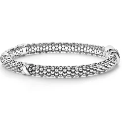 Three Station X Caviar Bracelet | 6mm