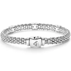 Three Station X Caviar Bracelet | 6mm