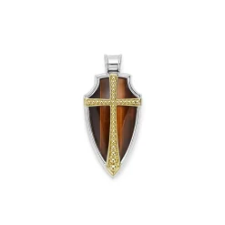 Tiger Eye Shield Amulet