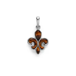 Tigereye Fleur De Lis Amulet