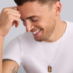Tigereye Tag Amulet