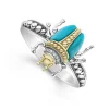 Turquoise Beetle Diamond Ring