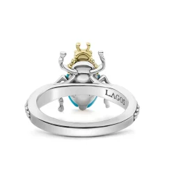 Turquoise Beetle Diamond Ring