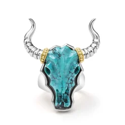 Turquoise Long Horn Ring