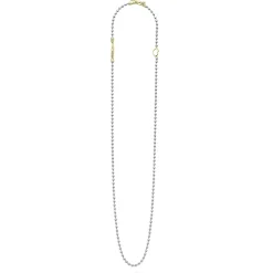 Two-Tone Beaded Toggle Necklace