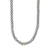 Two-Tone Caviar Beaded Necklace | 5mm