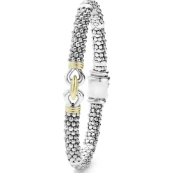Two-Tone Caviar Buckle Bracelet | 6mm