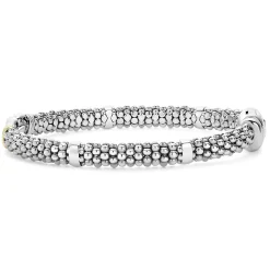 Two-Tone Caviar Buckle Bracelet | 6mm