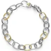 Two-Tone Caviar Link Bracelet