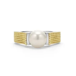 Two-Tone Caviar Pearl Ring