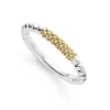Two-Tone Caviar Stacking Ring