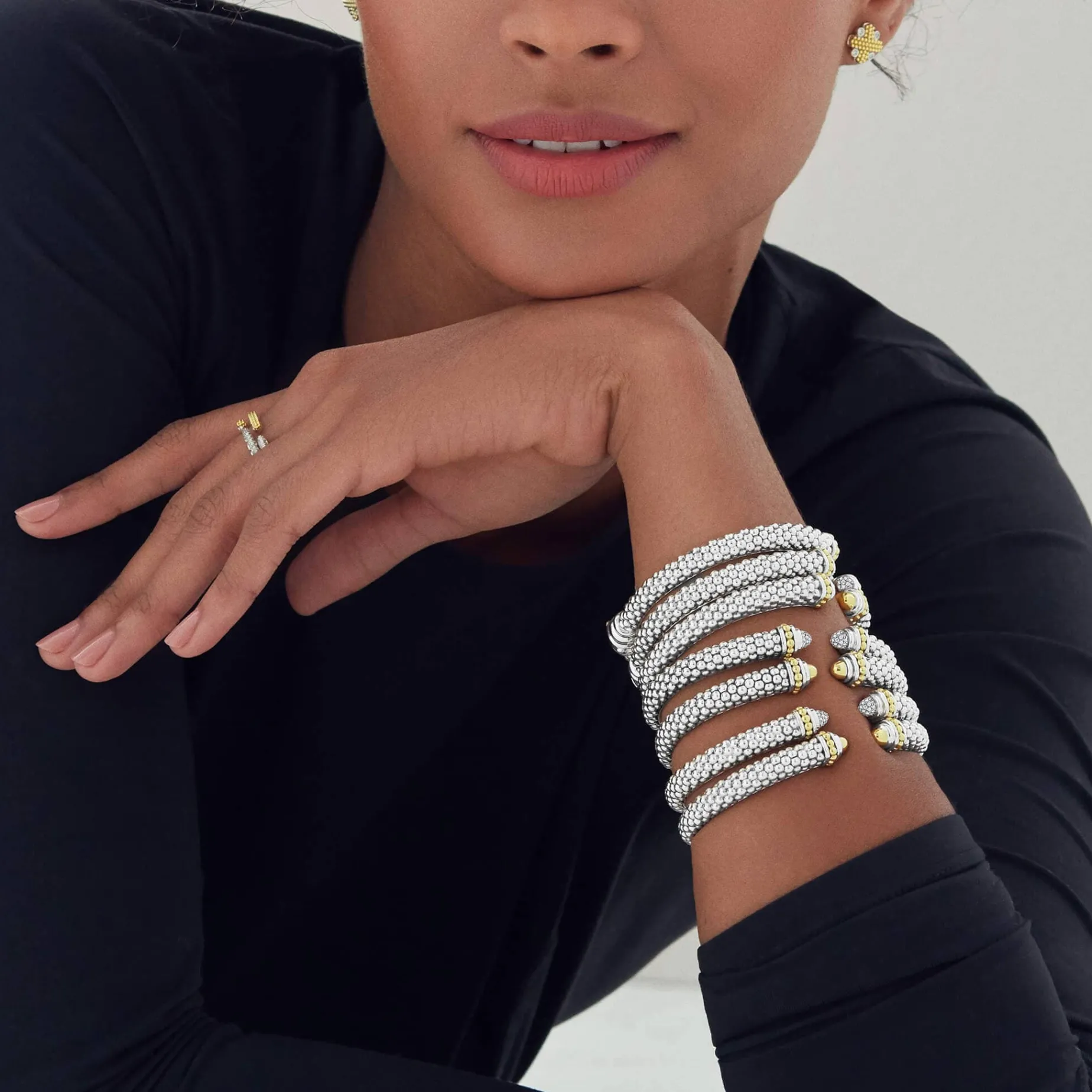 Two-Tone Cuff Bracelet
