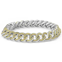Two-Tone Curb Chain Bracelet