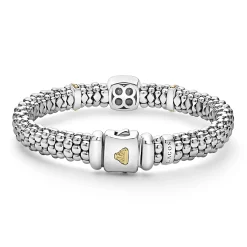 Two-Tone Diamond Caviar Bracelet | 9mm