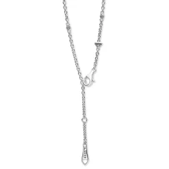 Two-Tone Diamond Pendant Necklace
