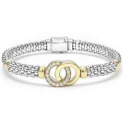 Two-Tone Interlocking Diamond Gift Set