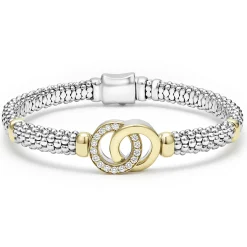 Two-Tone Interlocking Diamond Smart Caviar Gift Set