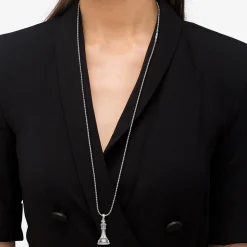 Two-Tone King Pendant Necklace