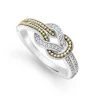 Two-Tone Knot Diamond Ring