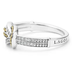 Two-Tone Knot Diamond Ring