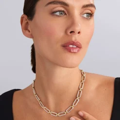 Two-Tone Link Necklace