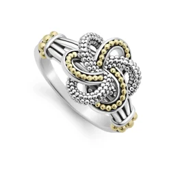 Two-Tone Love Knot Ring