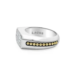 Two-Tone Octagon Diamond Ring