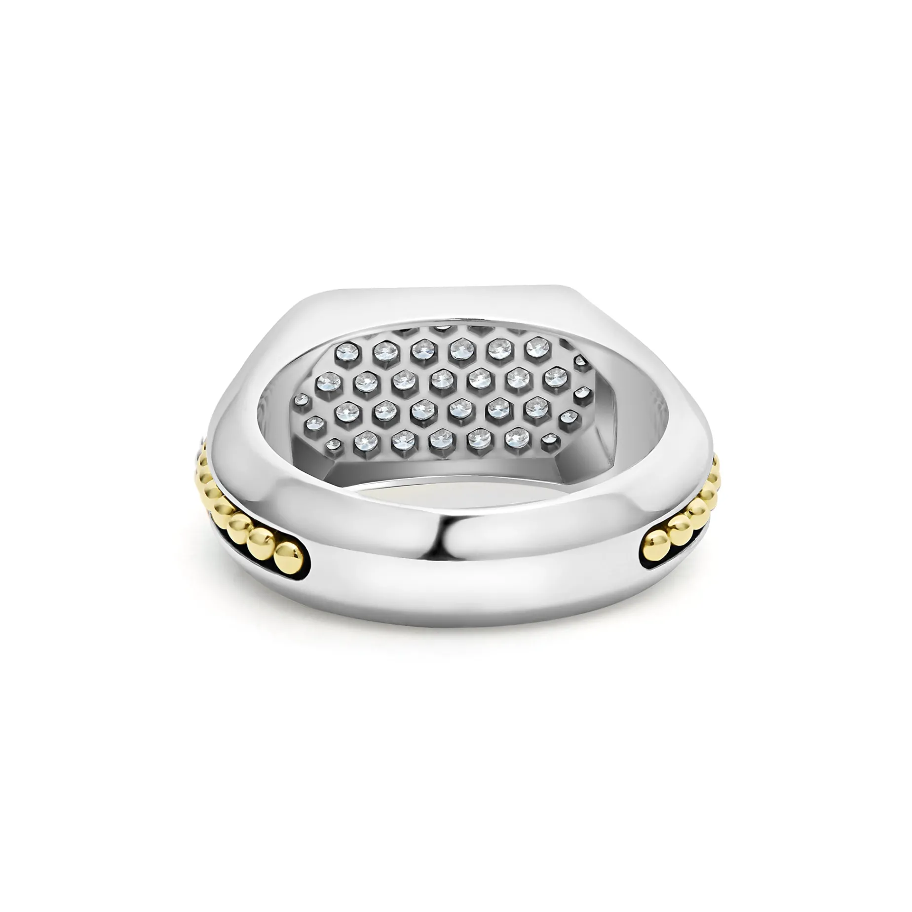 Two-Tone Octagon Diamond Ring