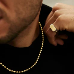Two-Tone Octagon Ring