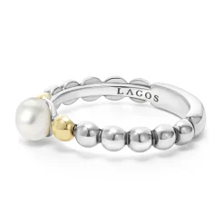 Two-Tone Pearl Ring