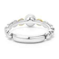 Two-Tone Pearl Ring