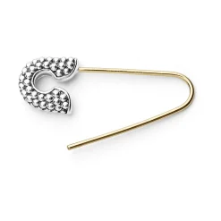 Two-Tone Safety Pin Earring