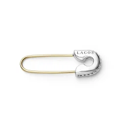 Two-Tone Safety Pin Earring