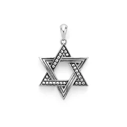 Two-Tone Star of David Amulet