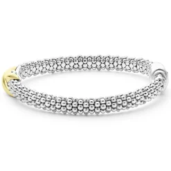 Two-Tone X Caviar Bracelet | 6mm