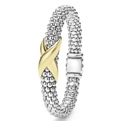 Two-Tone X Caviar Bracelet | 9mm