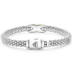 Two-Tone X Caviar Bracelet | 6mm