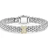 Two-Tone X Caviar Diamond Bracelet | 9mm