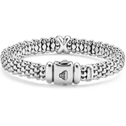Two-Tone X Caviar Diamond Bracelet | 9mm