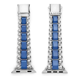 Ultramarine Ceramic and Stainless Steel Watch Bracelet-38-45mm