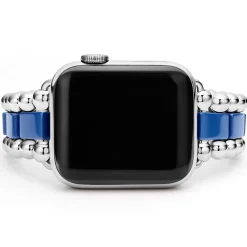 Ultramarine Ceramic and Stainless Steel Watch Bracelet-38-45mm