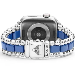 Ultramarine Ceramic and Stainless Steel Watch Bracelet-38-45mm
