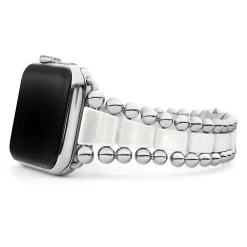 White Ceramic and Stainless Steel Watch Bracelet-42-49mm