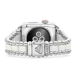 White Ceramic and Stainless Steel Watch Bracelet-42-49mm