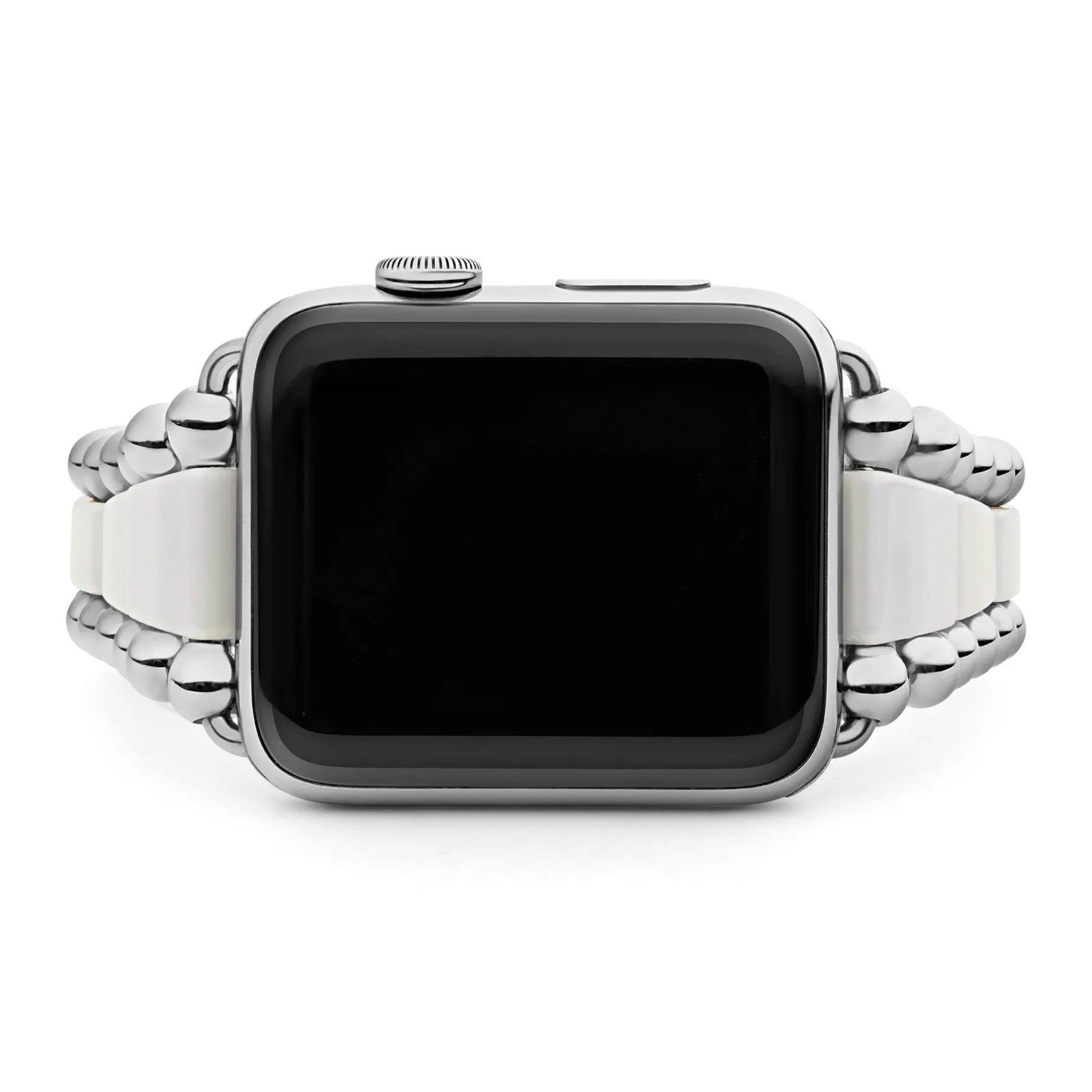 White Ceramic and Stainless Steel Watch Bracelet-42-49mm