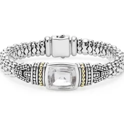 White Topaz Caviar Bracelet | 9mm