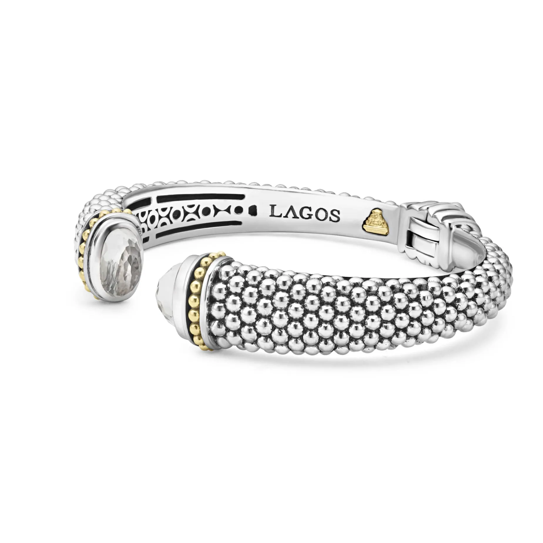 White Topaz Cuff Bracelet | 12mm