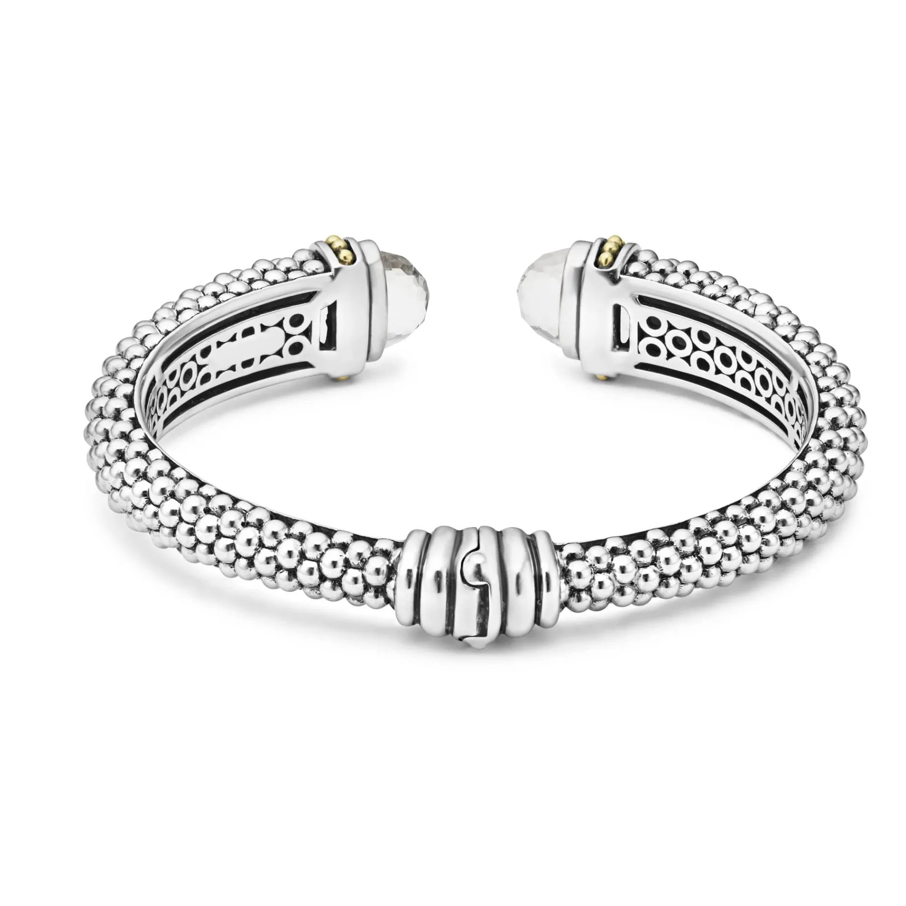 White Topaz Cuff Bracelet | 12mm
